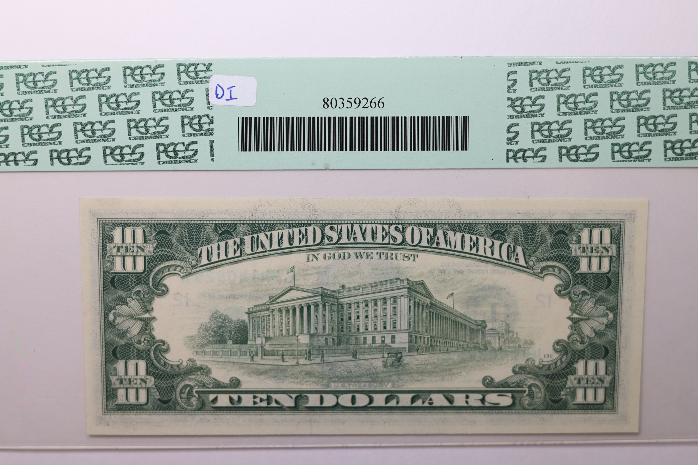 1981A $10 Federal Reserve Note, PCGS Graded, CU-64., Store Sale #GFRB018