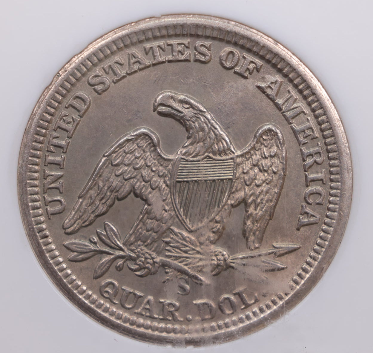 1862-S Seated Liberty Quarter., Gem Mint State., Store SALE #GQR009