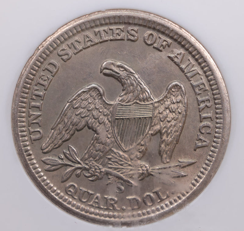 1862-S Seated Liberty Quarter., Gem Mint State., Store SALE