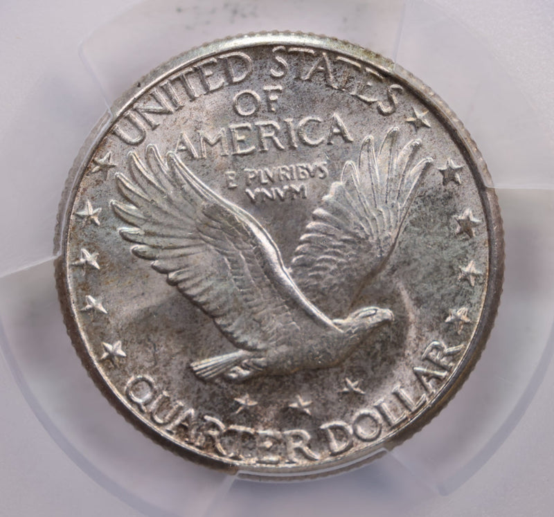 1928-S Standing Liberty Quarter., PCGS MS-65., "WHITE"., Store SALE