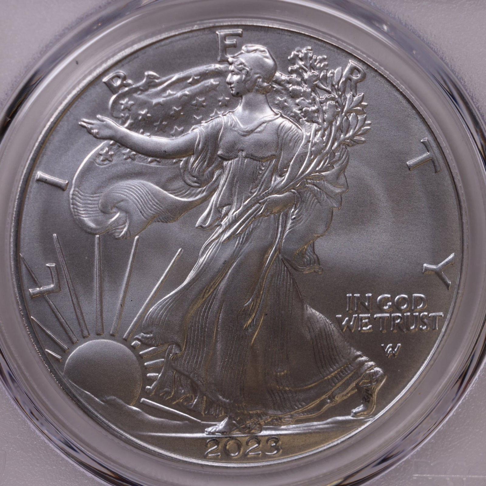 2023 American Silver Eagle, First Strike, PCGS MS-70, Store#AE0387