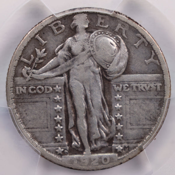 1920-D Standing Liberty Quarter., PCGS VF-25., Store SALE #GQR012