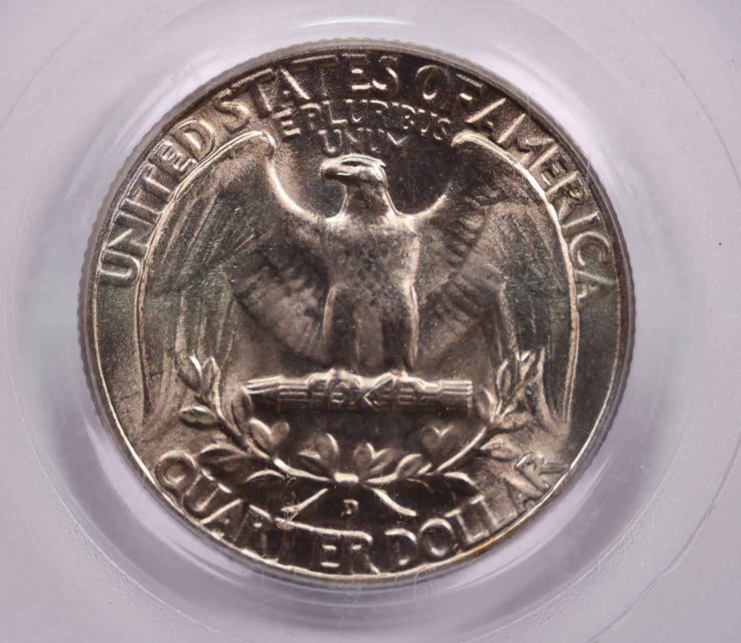 1936-D Washington Silver Quarter., PCGS MS-64, 'Green CAC'., Store #GQR015