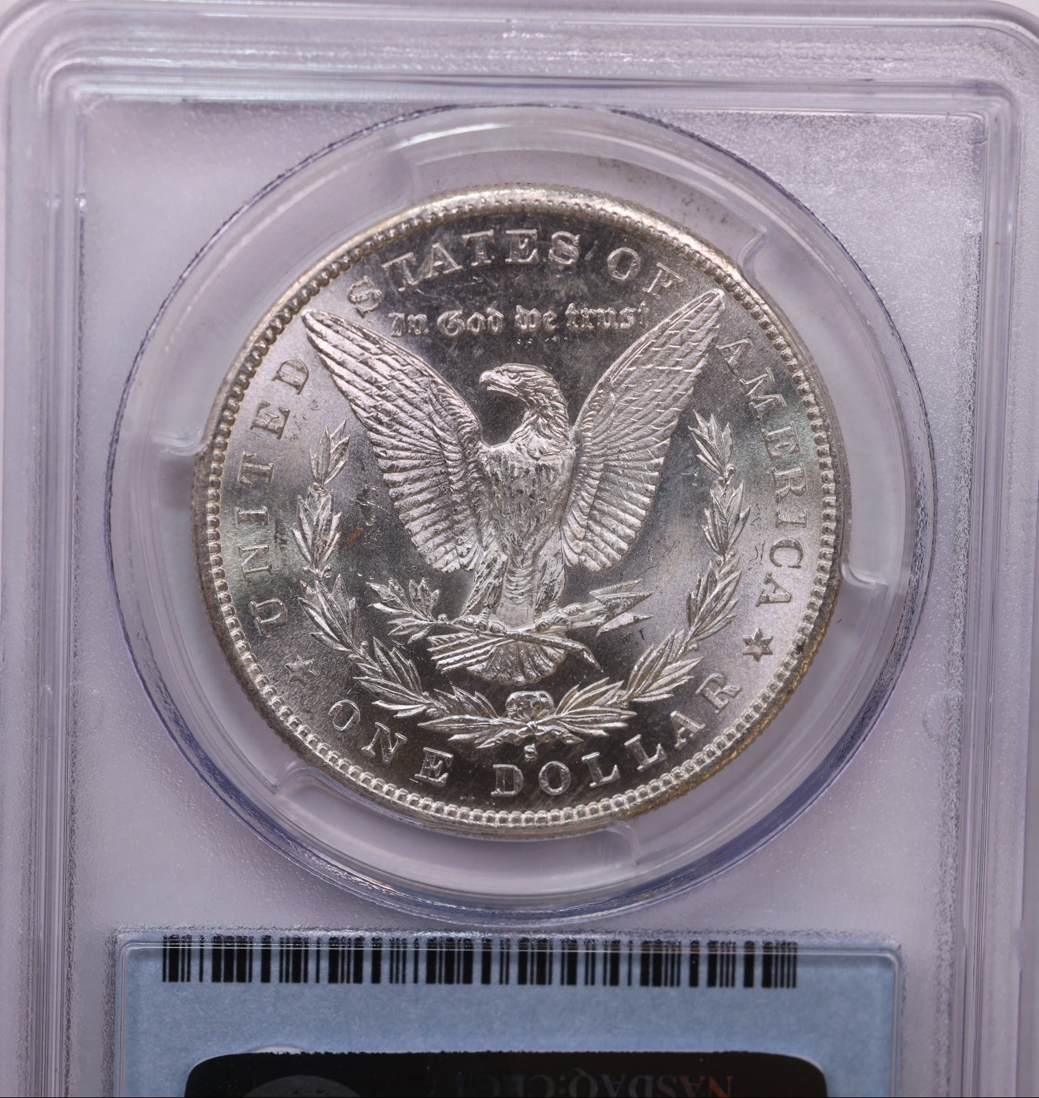 1889-S Morgan Silver Dollar, 'Hard Date' PCGS MS-65, Store #DR0588.