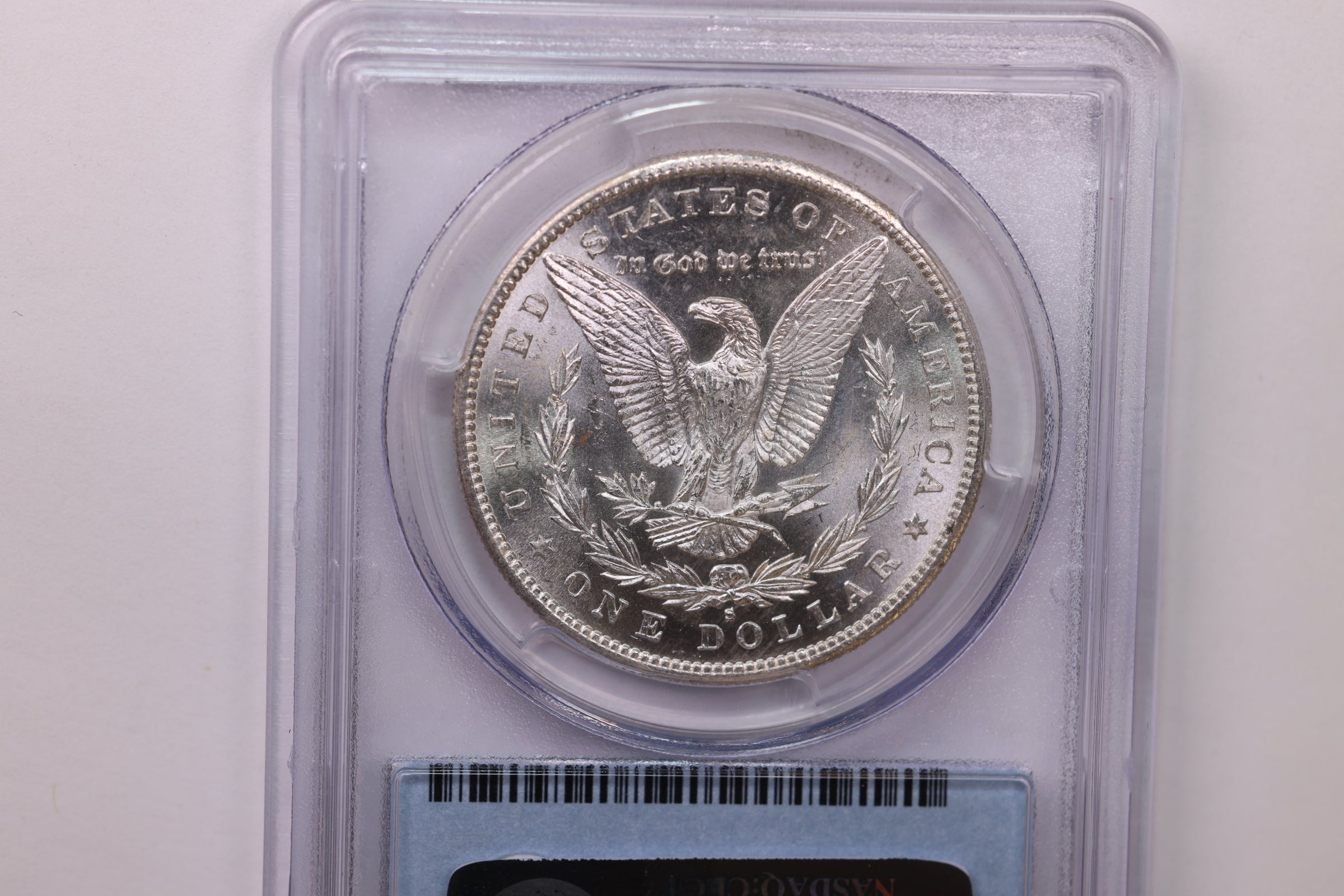 1889-S Morgan Silver Dollar., 'Another Hard Date' PCGS MS-65., Store #1755