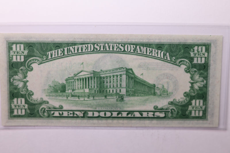 1934-A $10 Federal Reserve Note. Crisp Uncirculated., Store Sale