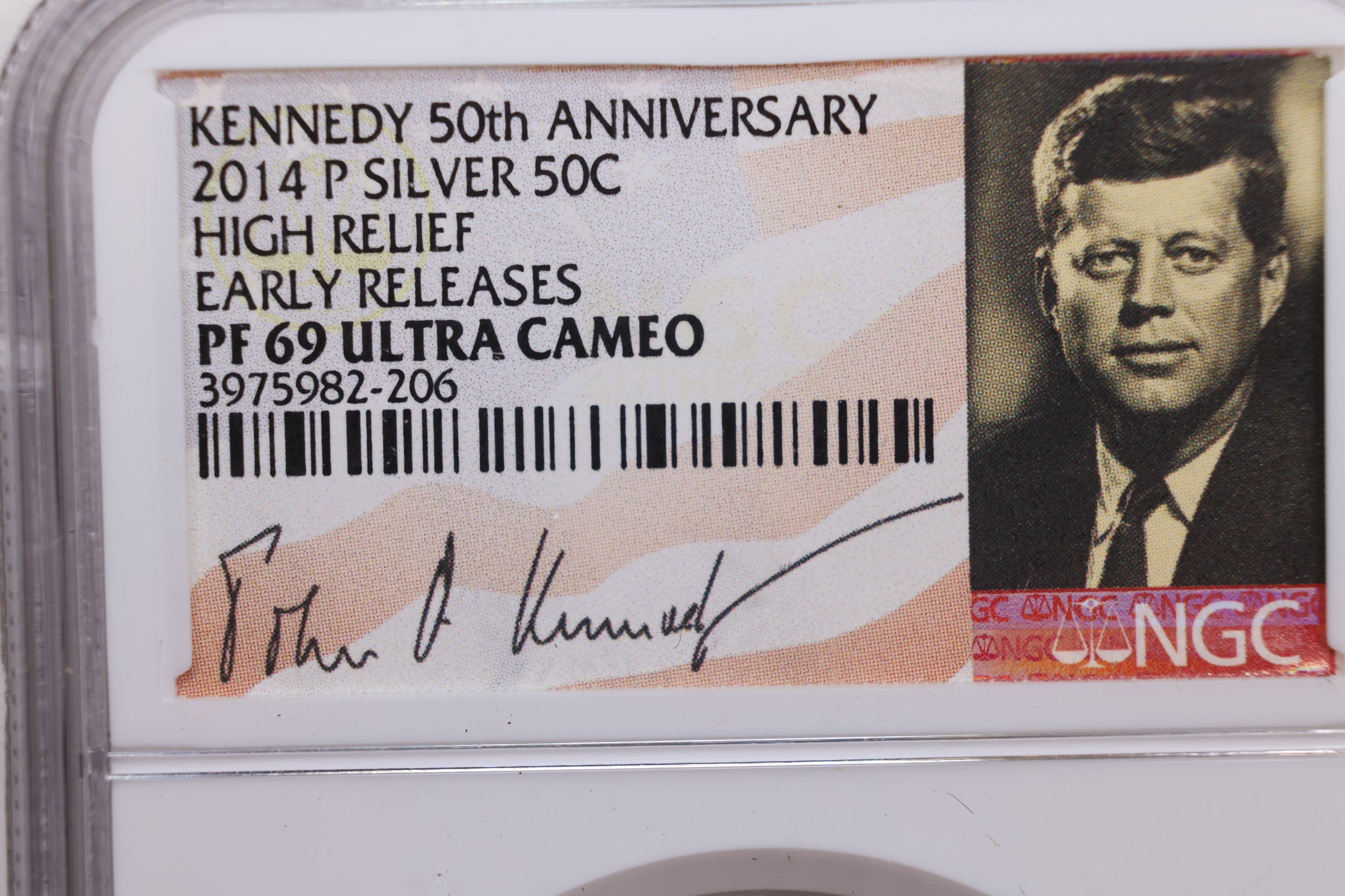 2014-P Kennedy Half Dollar., 50th Anniversary, NGC PF69., Store #GHR013