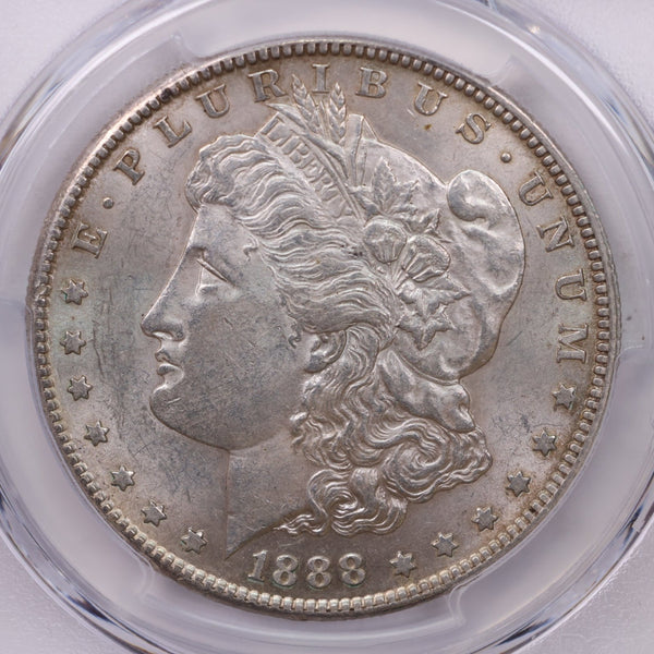 1888-S Morgan Silver Dollar., 'Affordable Grade'., PCGS AU-58., Store #1757