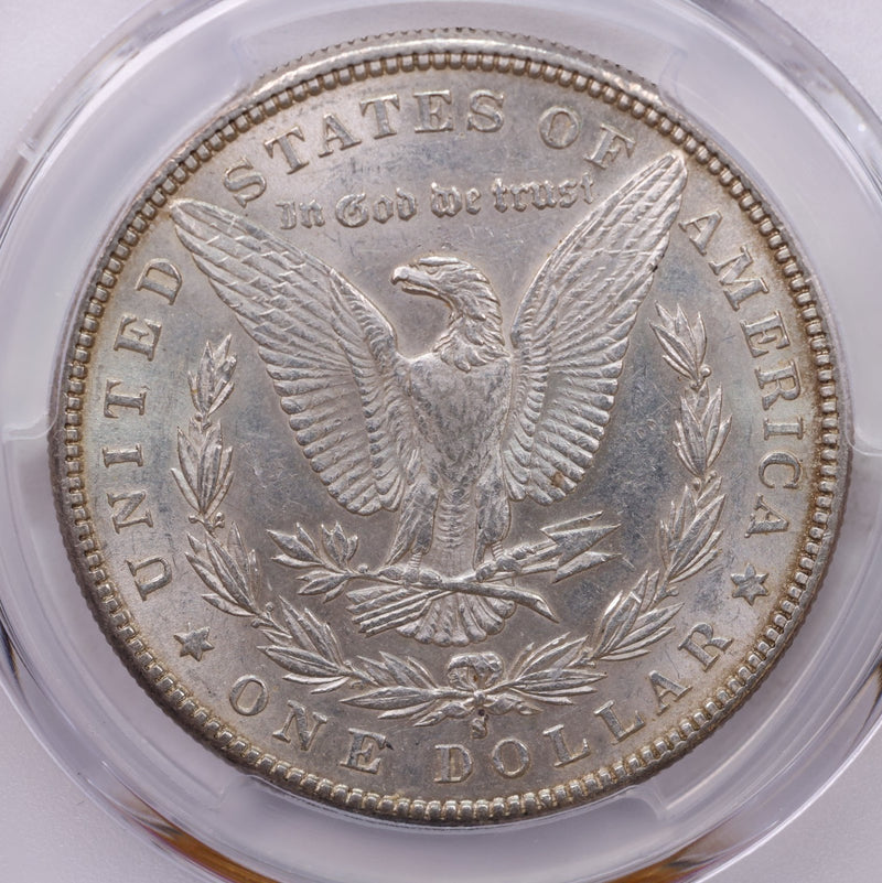 1888-S Morgan Silver Dollar., 'Affordable Grade'., PCGS AU-58., Store