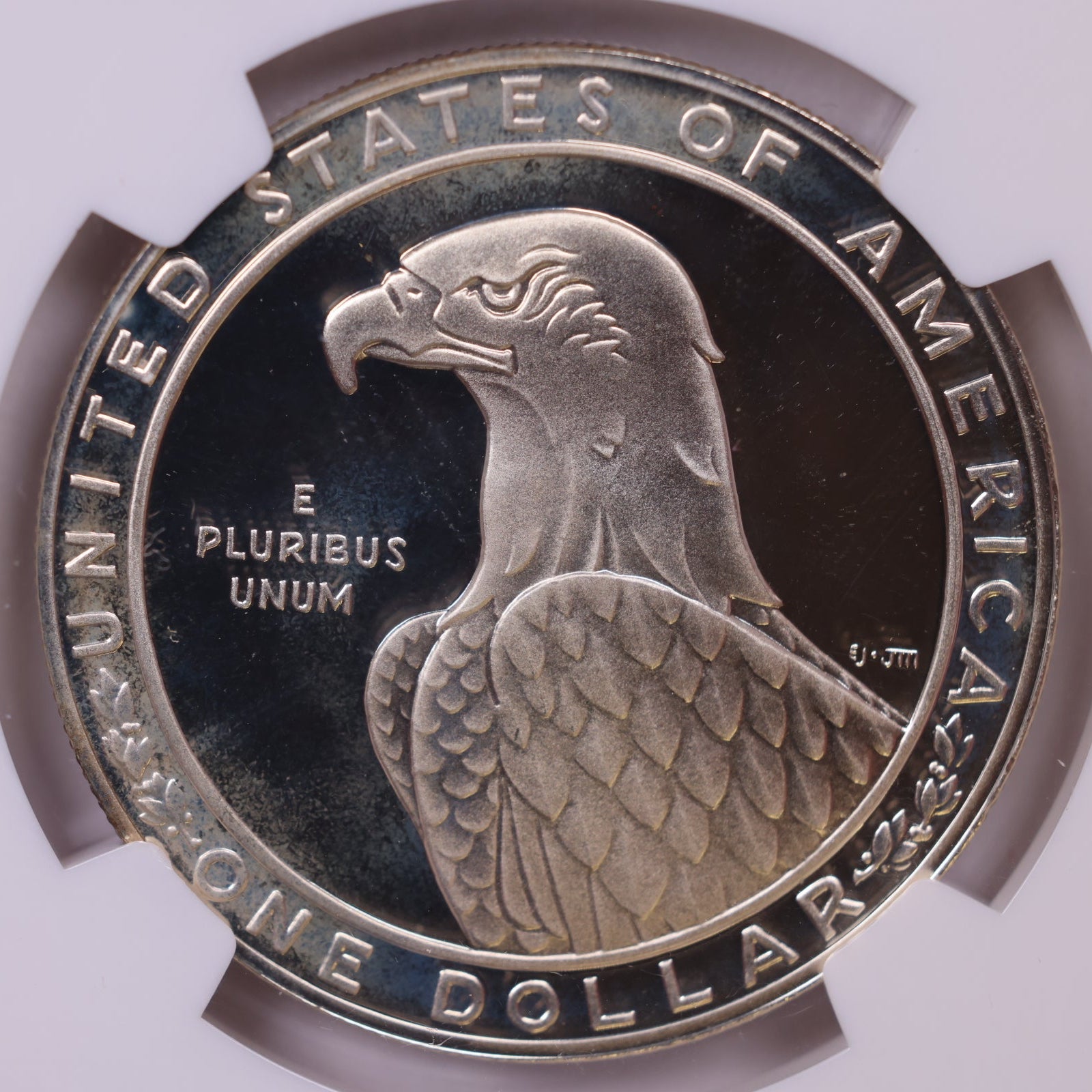 1983-S $1 Los Angeles Olympiad Discus Thrower, NGC PF-69, Store #GMC350