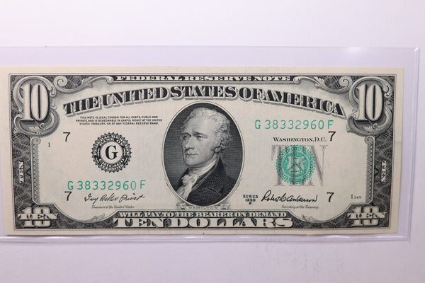 1950-B $10 Federal Reserve Note. Crisp Uncirculated., Store Sale #035065