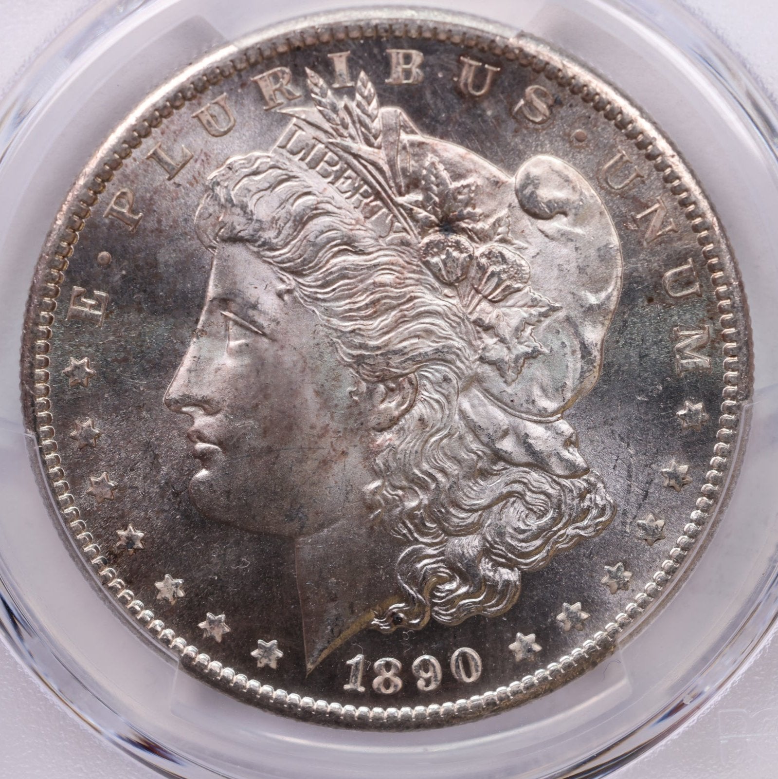 1890-S Morgan Silver Dollar.,  PCGS MS-64., Store #1759