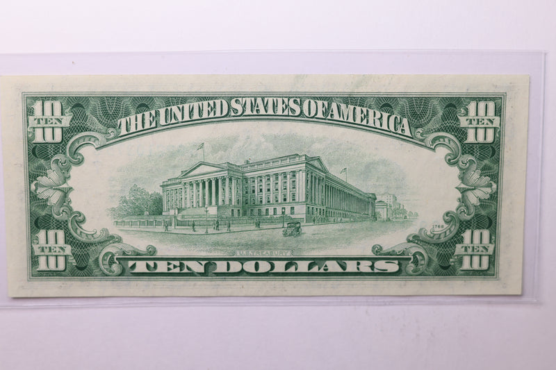 1950-D $10 Federal Reserve Note. Crisp Uncirculated., Store Sale