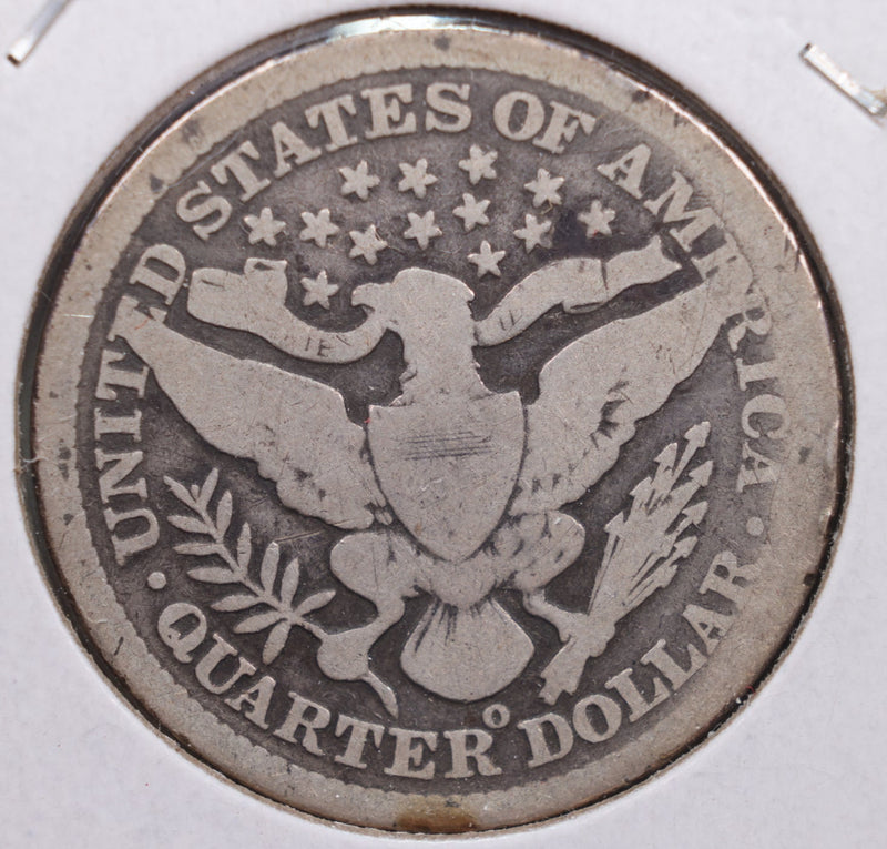 1899-O Barber Silver Quarter., Very Good Circulated Coin, Store