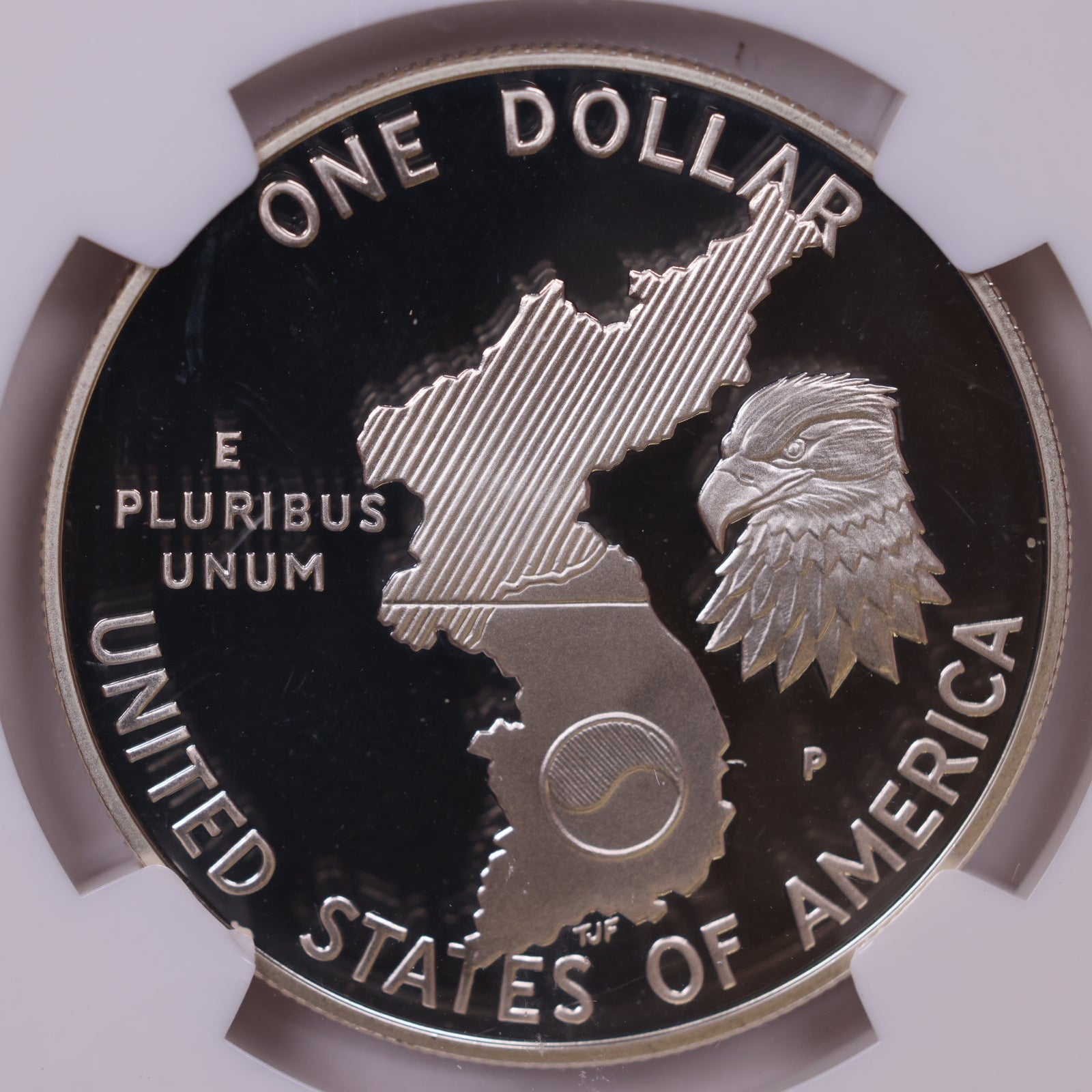 1991-P Korean War Memorial Silver Dollar, NGC MS-68 Ultra Cameo, Store #GMC354