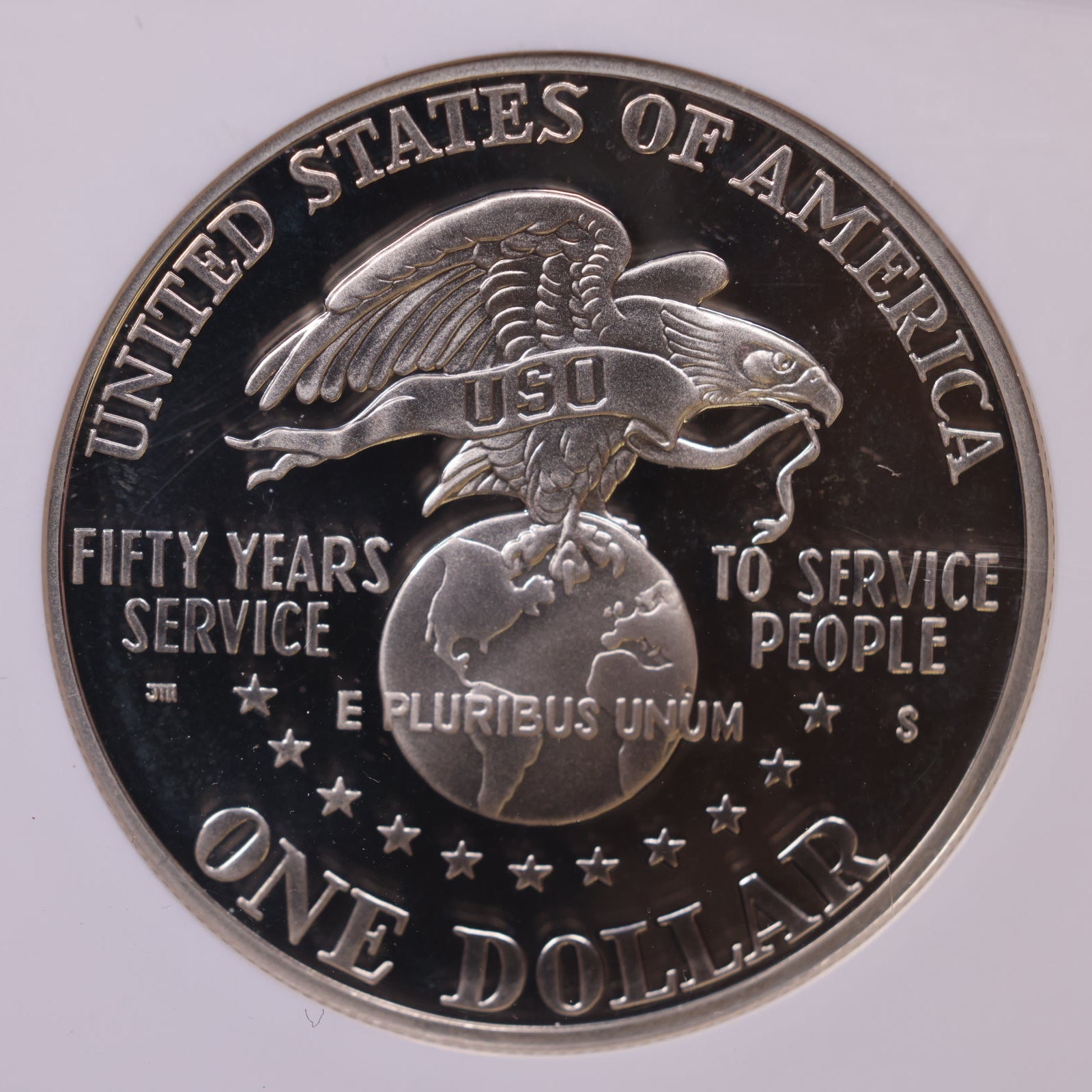 1991-S $1 United Service Organization (USO), NGC PF-69 Ultra Cameo, Store #GMC355