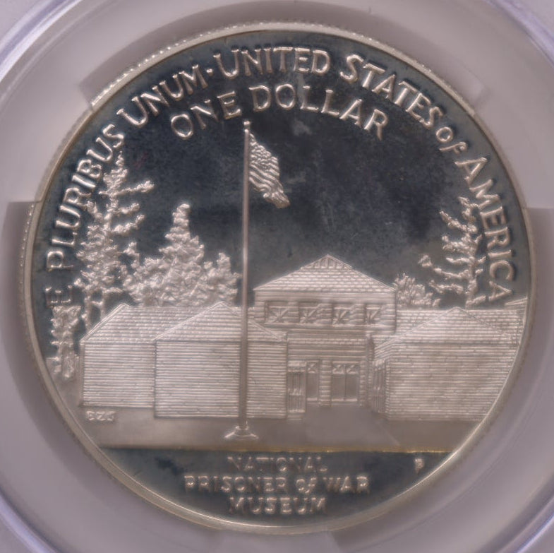 1994-P U.S. Prisoner of War Museum Silver Dollar, CAC PR-66 Cameo, Store #GMC356