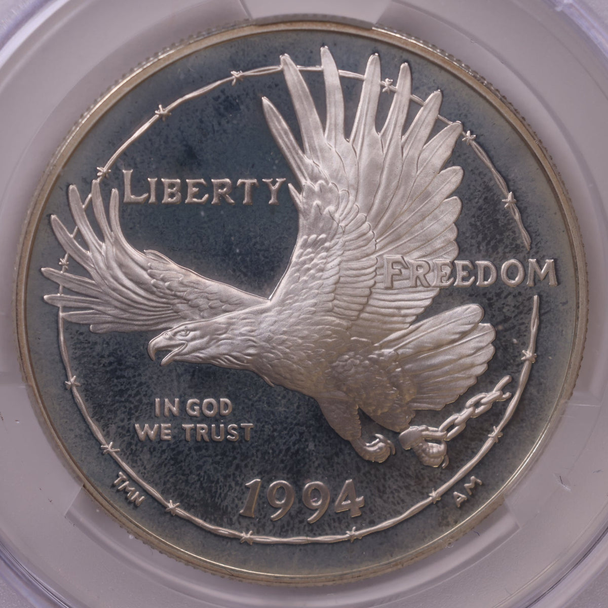 1994-P U.S. Prisoner of War Museum Silver Dollar, CAC PR-66 Cameo, Store #GMC356