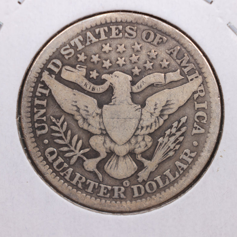 1902-O Barber Silver Quarter., Very Good Circulated Coin, Store