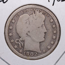 1902-O Barber Silver Quarter., Very Good Circulated Coin, Store
