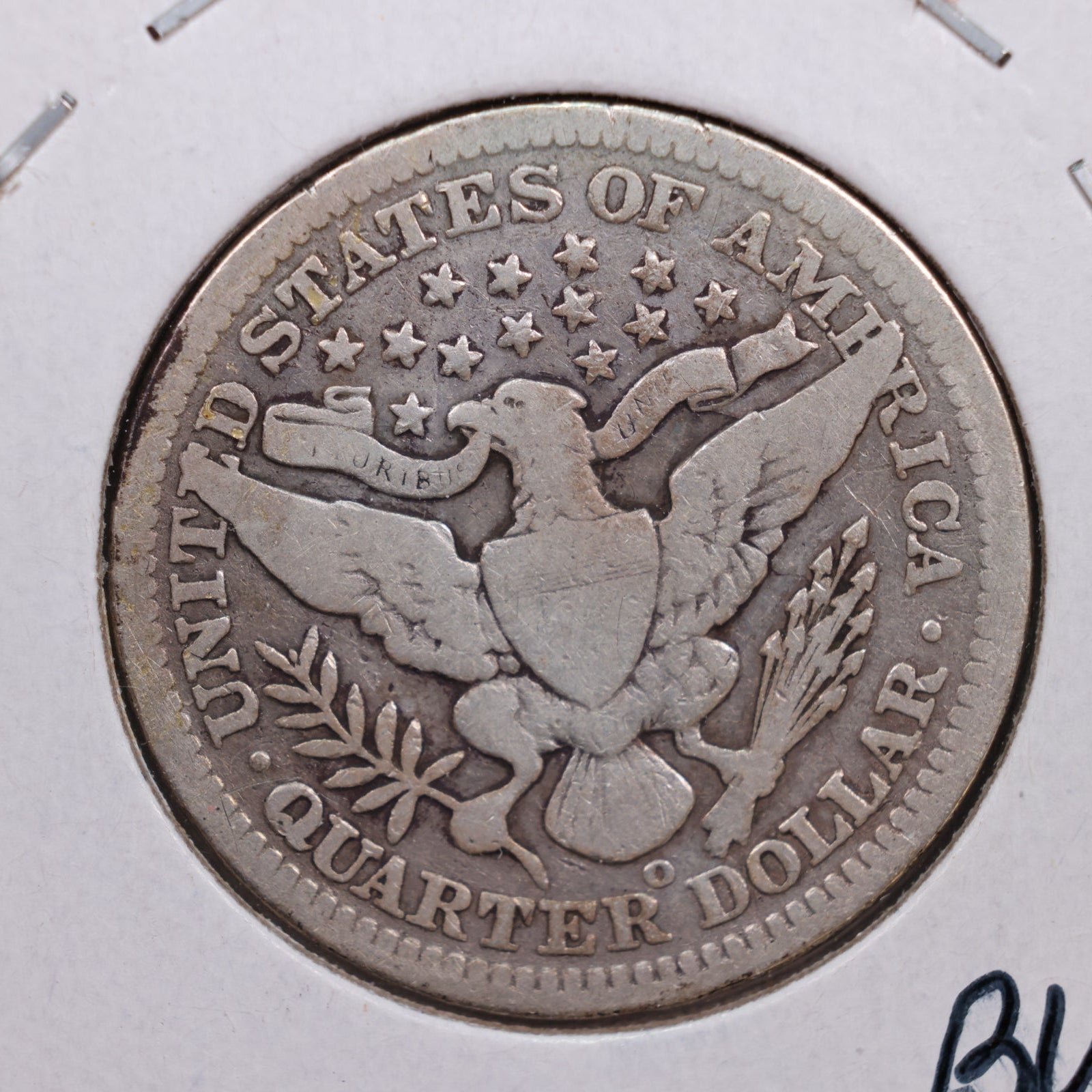1902-O Barber Silver Quarter., Very Good Circulated Coin, Store #QR0246