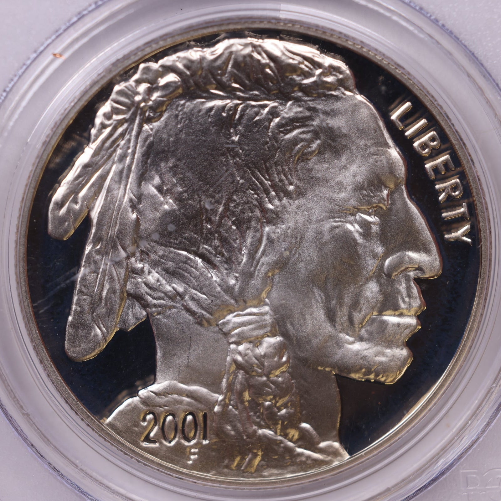2001-P Buffalo Silver Dollar, PCGS PR-69 Cameo, Store #GMC358