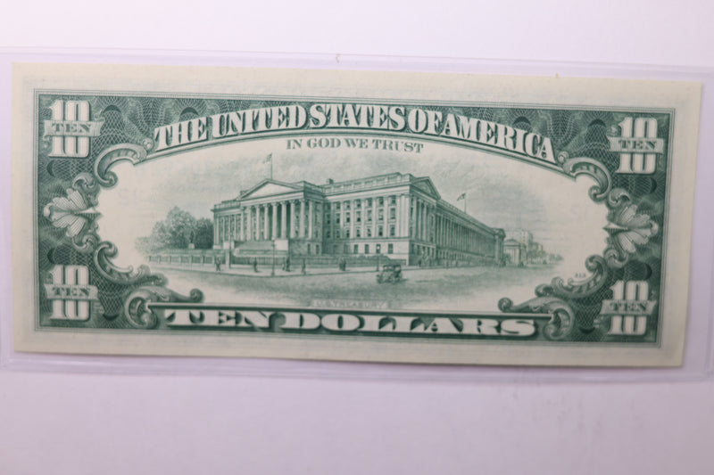 1969-C $10 Federal Reserve Note. Crisp Uncirculated., Store Sale
