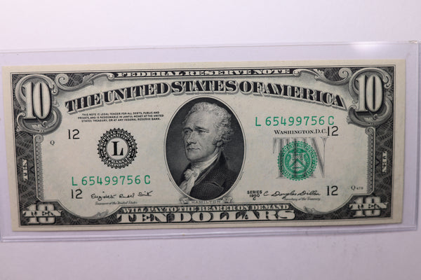 1950-C $10 Federal Reserve Note. Crisp Uncirculated., Store Sale #035082