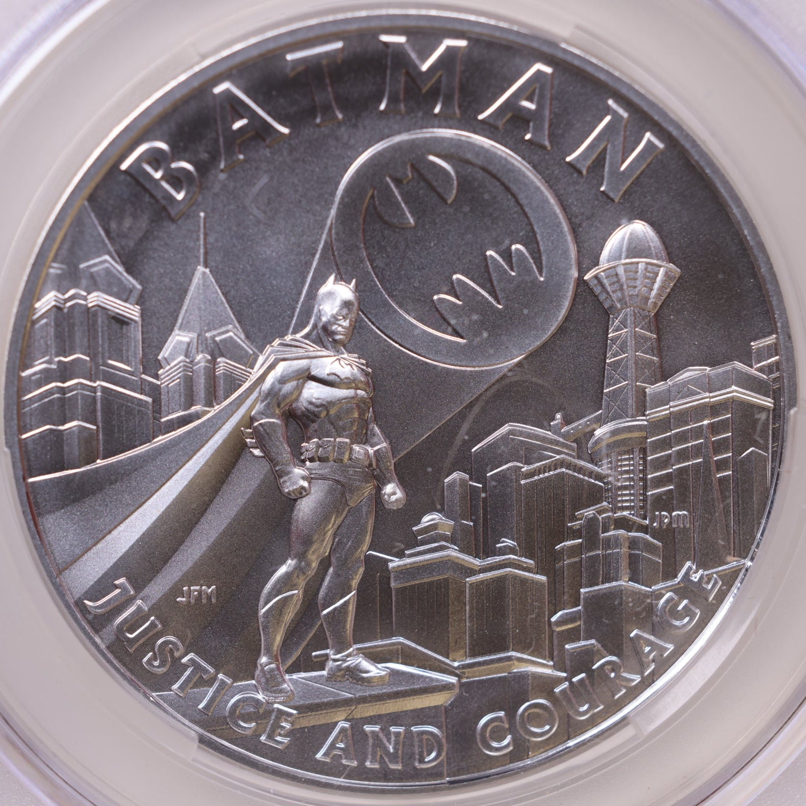 2025 Batman 1 Ounce Silver Medal, CAC MS-69, Store #GMC365
