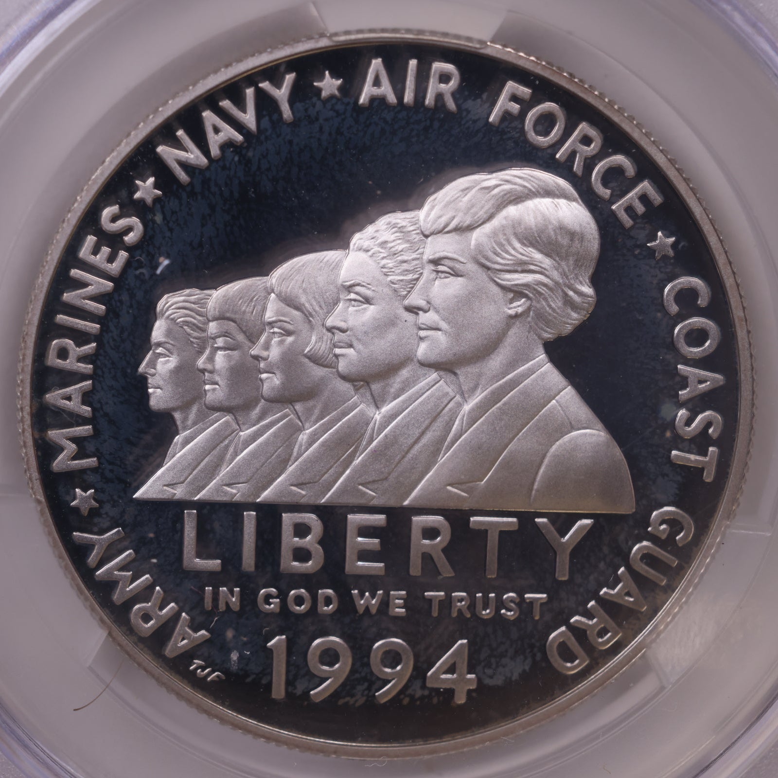 1994-P Women in Military Service Memorial Silver Dollar, CAC PR-67 Cameo, Store #GMC360