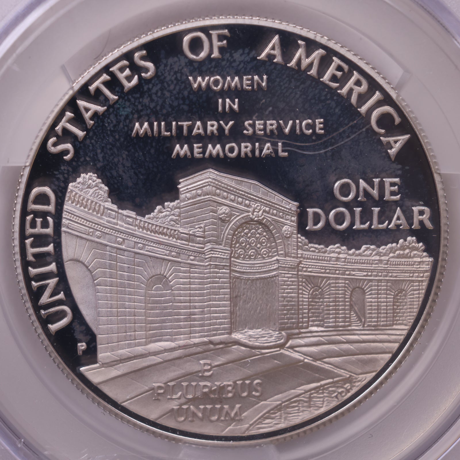 1994-P Women in Military Service Memorial Silver Dollar, CAC PR-67 Cameo, Store #GMC360