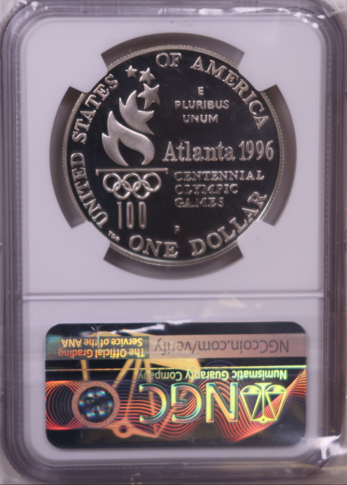1996-P Atlanta Olympics Rowing Silver Dollar, NGC PF-69 Ultra Cameo, Store #GMC362