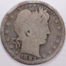 1893 Barber Silver Quarter, Good Circulated Coin, Store