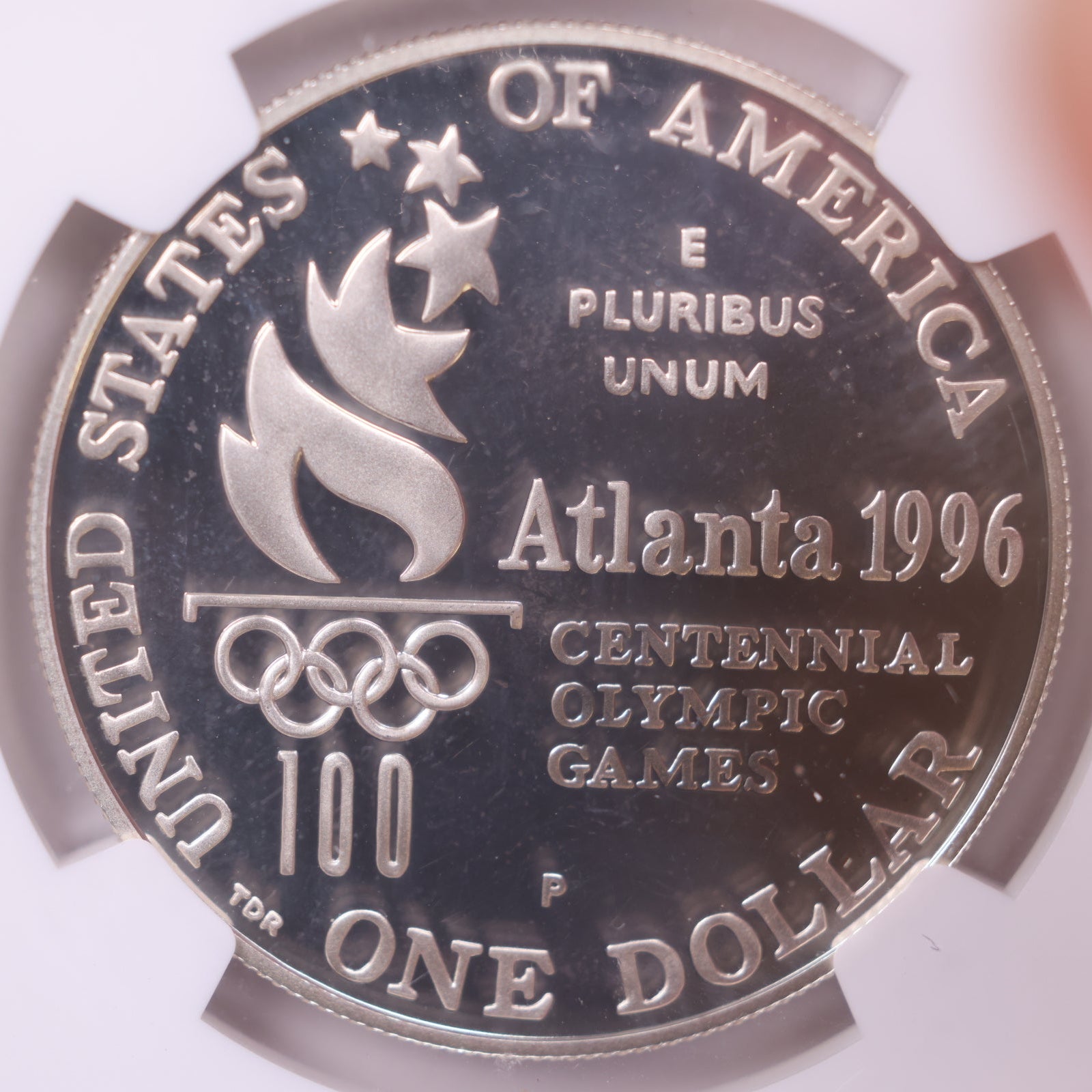 1996-P Atlanta Olympics Rowing Silver Dollar, NGC PF-69 Ultra Cameo, Store #GMC362