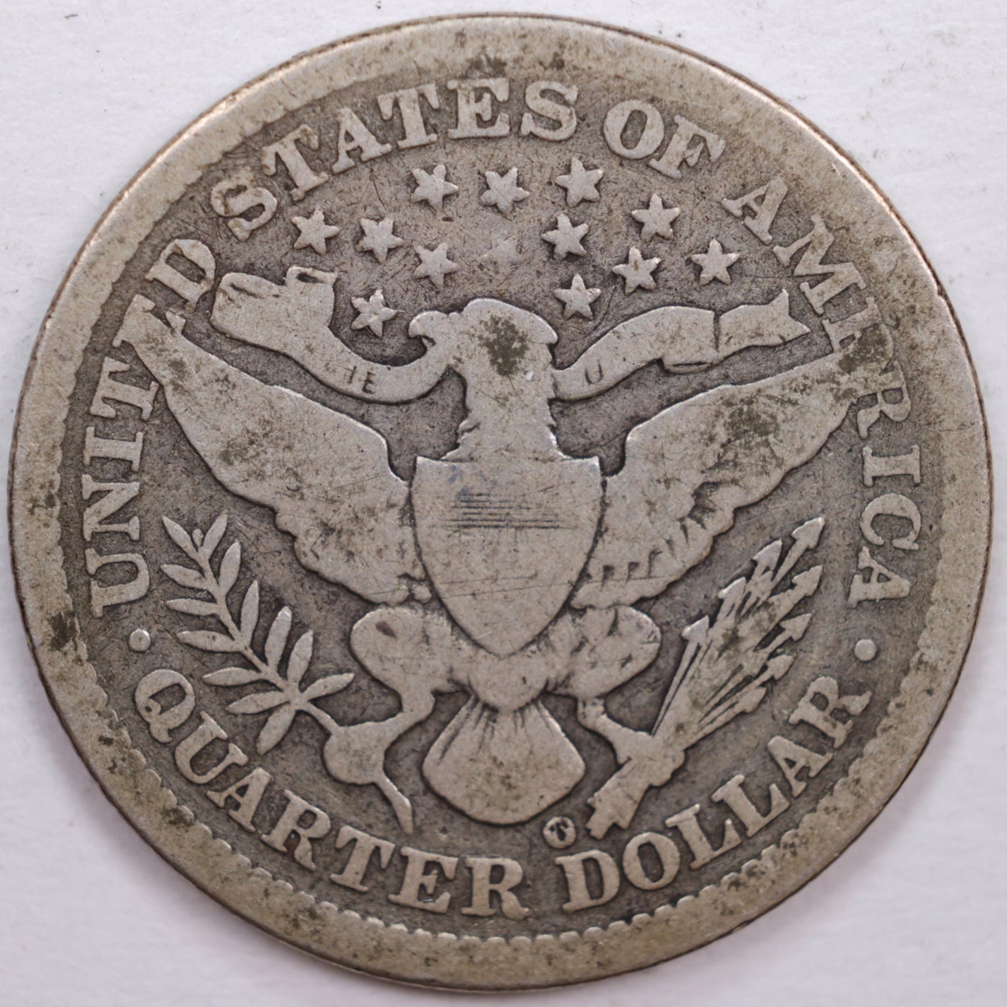 1894-O Barber Silver Quarter, Very Good Circulated Coin, Store #QR0332