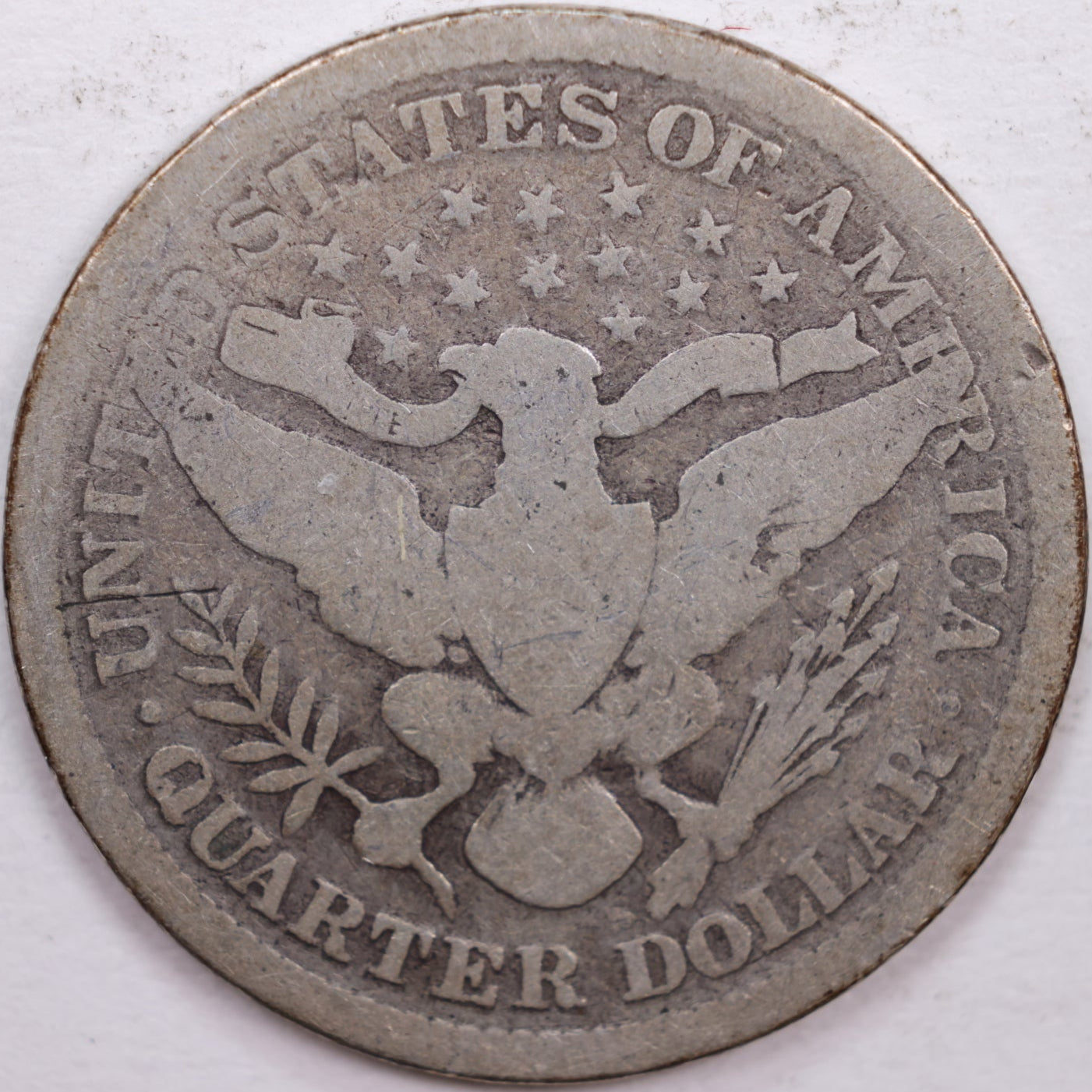 1893-S Barber Silver Quarter, Good Circulated Coin, Store #QR0336