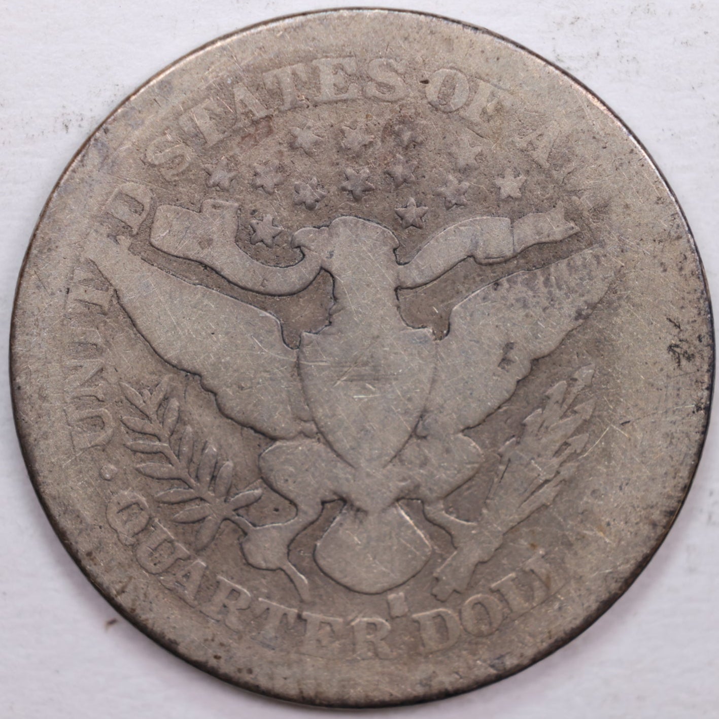 1893-S Barber Silver Quarter, Fair Circulated Coin, Store #QR0341