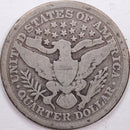 1895 Barber Silver Quarter, Very Good Circulated Coin, Store