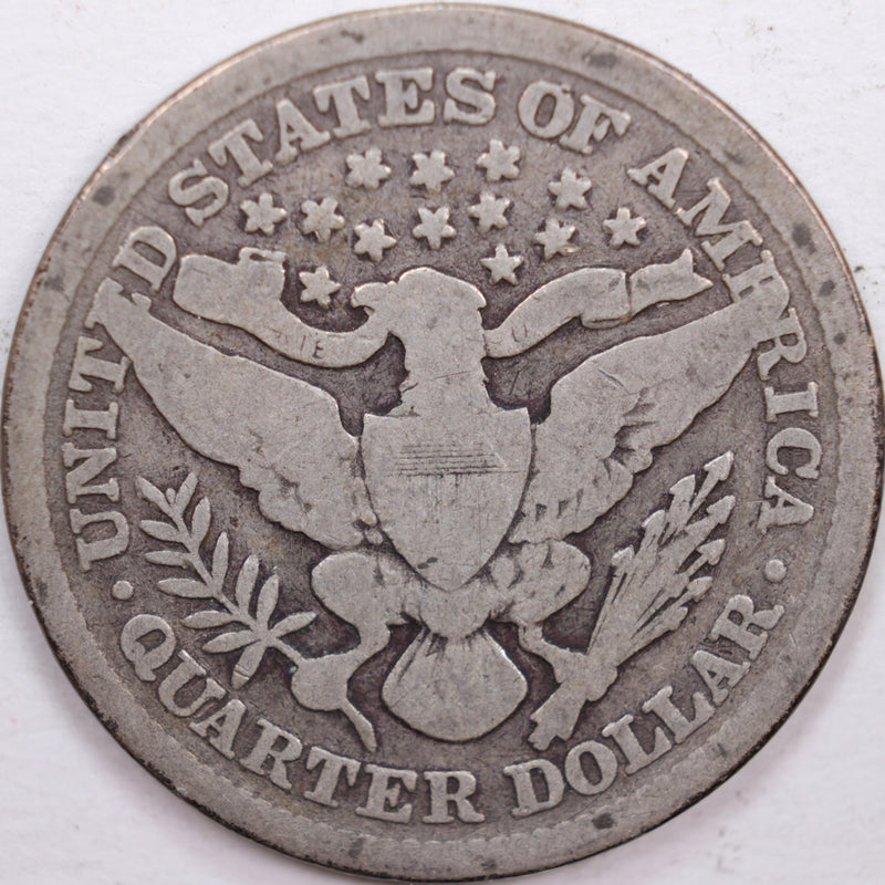1895 Barber Silver Quarter, Very Good Circulated Coin, Store