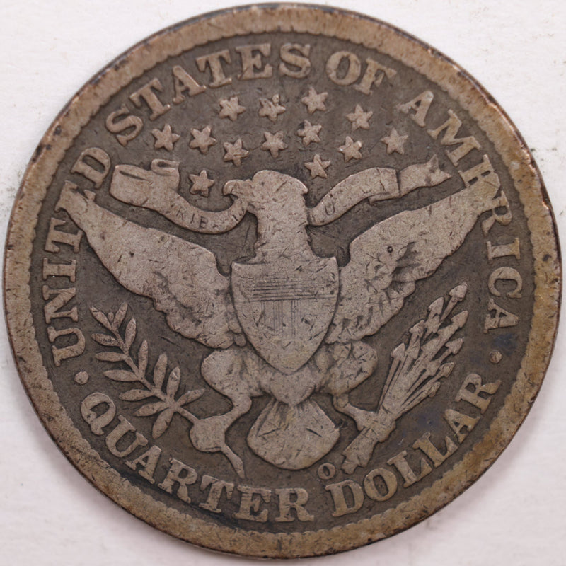 1895-O Barber Silver Quarter, Very Good Circulated Coin, Store