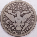 1895-S Barber Silver Quarter, Very Good Circulated Coin, Store
