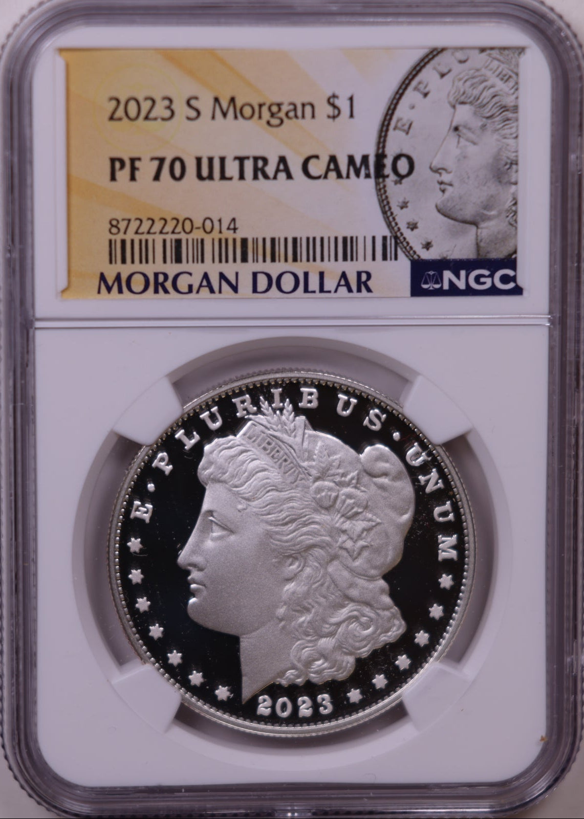 2023-S Morgan Dollar, NGC PF-70 Ultra Cameo, Store #GMC375