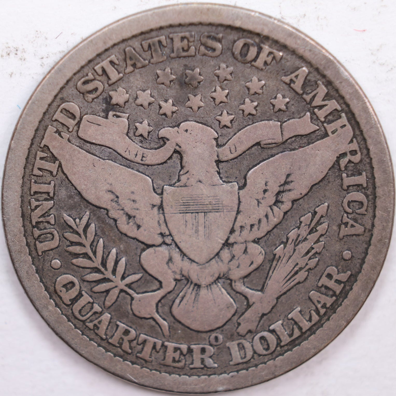1896-O Barber Silver Quarter, Very Good Circulated Coin, Store #QR0353