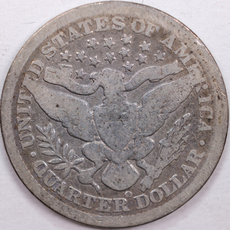 1897-O Barber Silver Quarter, Very Good Circulated Coin, Store