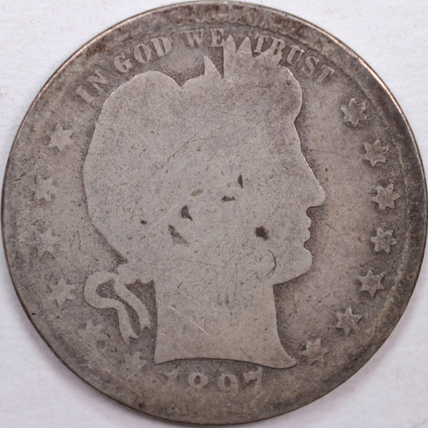 1897-S Barber Silver Quarter, Fair Circulated Coin, Store #QR0357