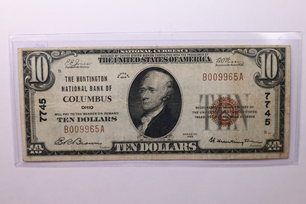1929 $10 National Currency, Affordable Circulated Currency., STORE SALE #035116