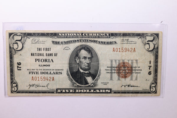 1929 $5 National Currency, Affordable Circulated Currency., STORE SALE #035117