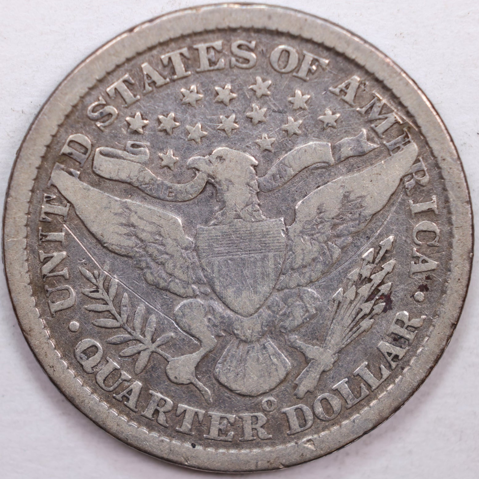 1897-O Barber Silver Quarter, Fine Circulated Coin, Store #QR0359