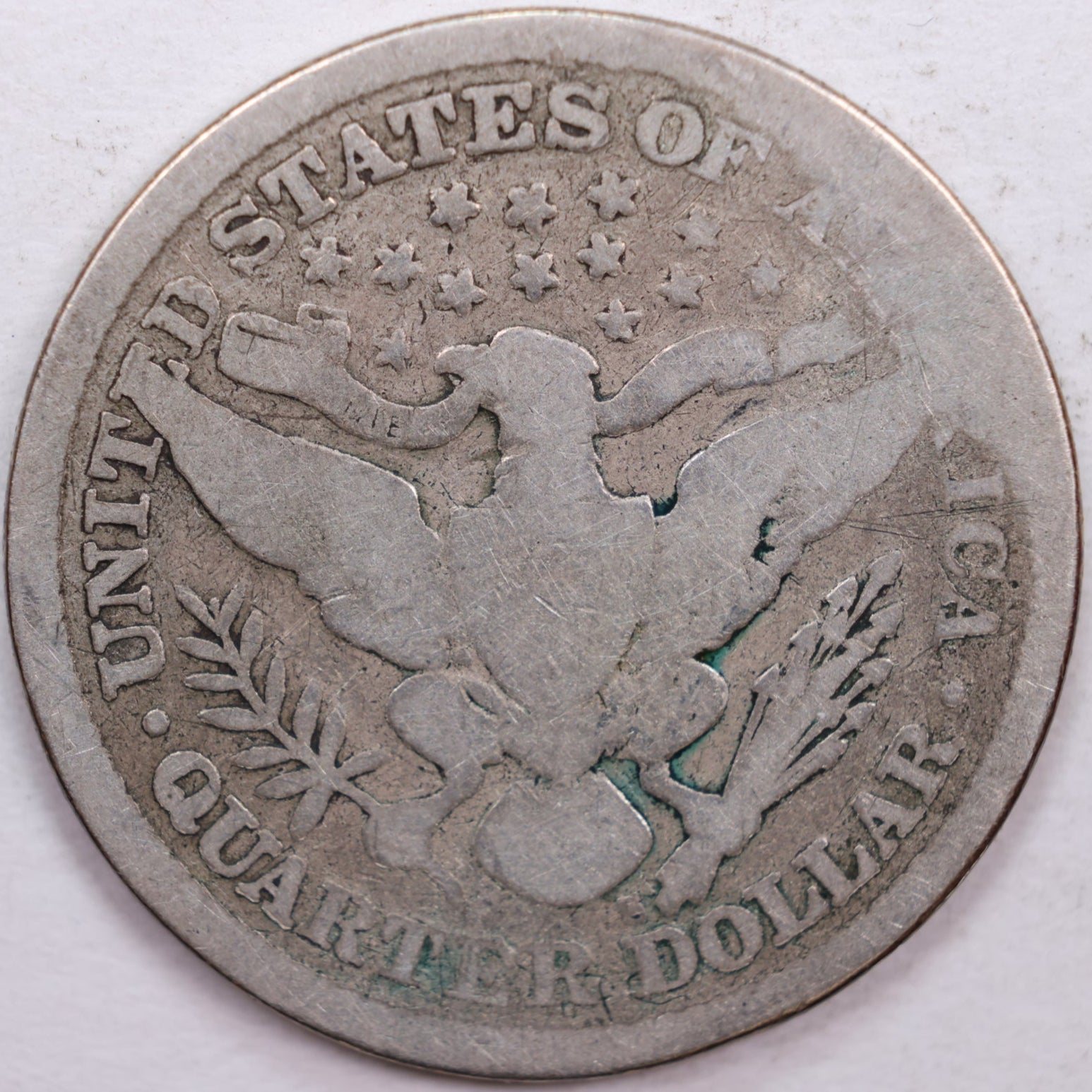 1897-S Barber Silver Quarter, Fair Circulated Coin, Store #QR0360