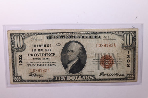 1929 $10 National Currency, Affordable Circulated Currency., STORE SALE #035121